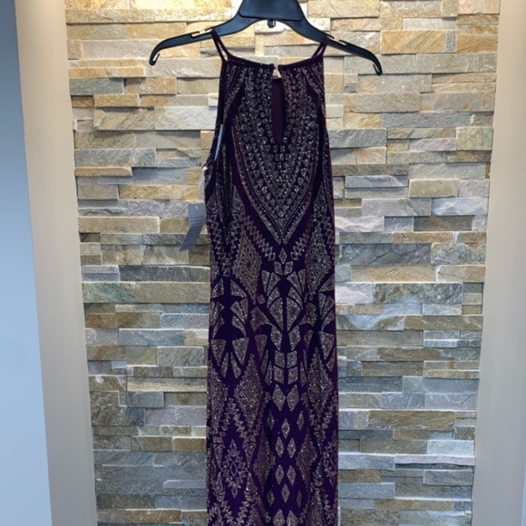 JUMP Women's Sleeveless Glitter Gown - Picture 4 of 6